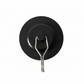 whb-superb silwy Magnet-Haken The ONE in Schwarz mit Metall-Nano-Gel-Pad zur bohrfreien Befestigung