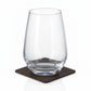 whb-superb silwy Magnet-Longdrinkglas 0,4L aus Kristallglas mit haftendem Nano-Gel-Untersetzer für Camping und Boot