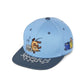 whb-superb Maus Elefant Ente Snapback Cap für Kinder in Blau und Grau mit Stickerei aus 100% Baumwolle