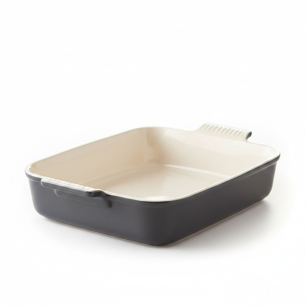 whb-superb Le Creuset rechteckige Auflaufform aus Steinzeug in Meringue für Gratins und Beilagen