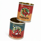 Zwei stapelbare whb-superb Rex London Vorratsdosen aus Metall im Retro-Design mit Passata-Motiv für die Küche