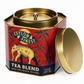 whb-superb REX LONDON Teedose Cylon Finest mit Elefanten-Motiv und abnehmbarem goldenem Deckel im Vintage-Stil