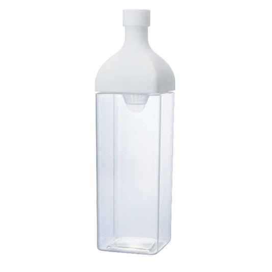 whb-superb weiße Teeflasche aus Kunststoff mit integriertem Filter für Kaltgetränke, 1200 ml