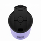 whb-superb 24BOTTLES Travel Tumbler in Violett aus Edelstahl mit schwarzem Sip & Go Deckel von oben