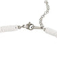 Gemshine Halskette mit weißen Achat Perlen in 925 Silber - Nachhaltig, Fair Trade, Ethisch