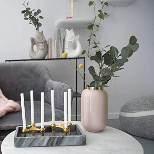 Adorist Marmortablett - Einzigartiges Serviertablett aus grauem Marmor