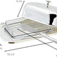 Edzard Butterdose, versilbert, mit Glasschale und Messer