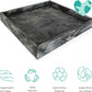 Adorist Marmortablett dunkelgrau quadratisch 30x30cm
