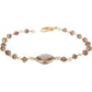 Gemshine Armband mit Rauchquarz Edelsteinen in 925 Silber vergoldet