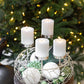 Edzard Adventskranz Milano Up, Edelstahl glänzend vernickelt
