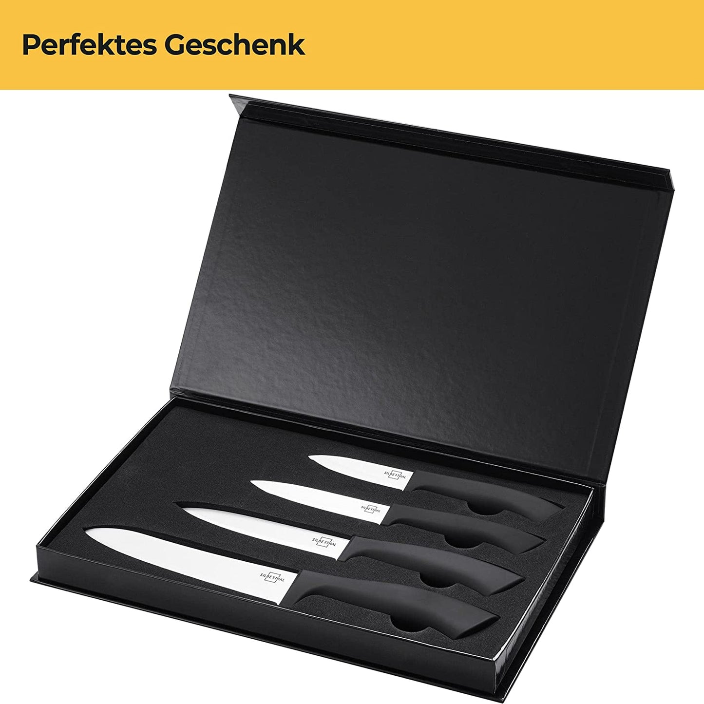 Silberthal Keramikmesser Set Weiß - 4-teilig