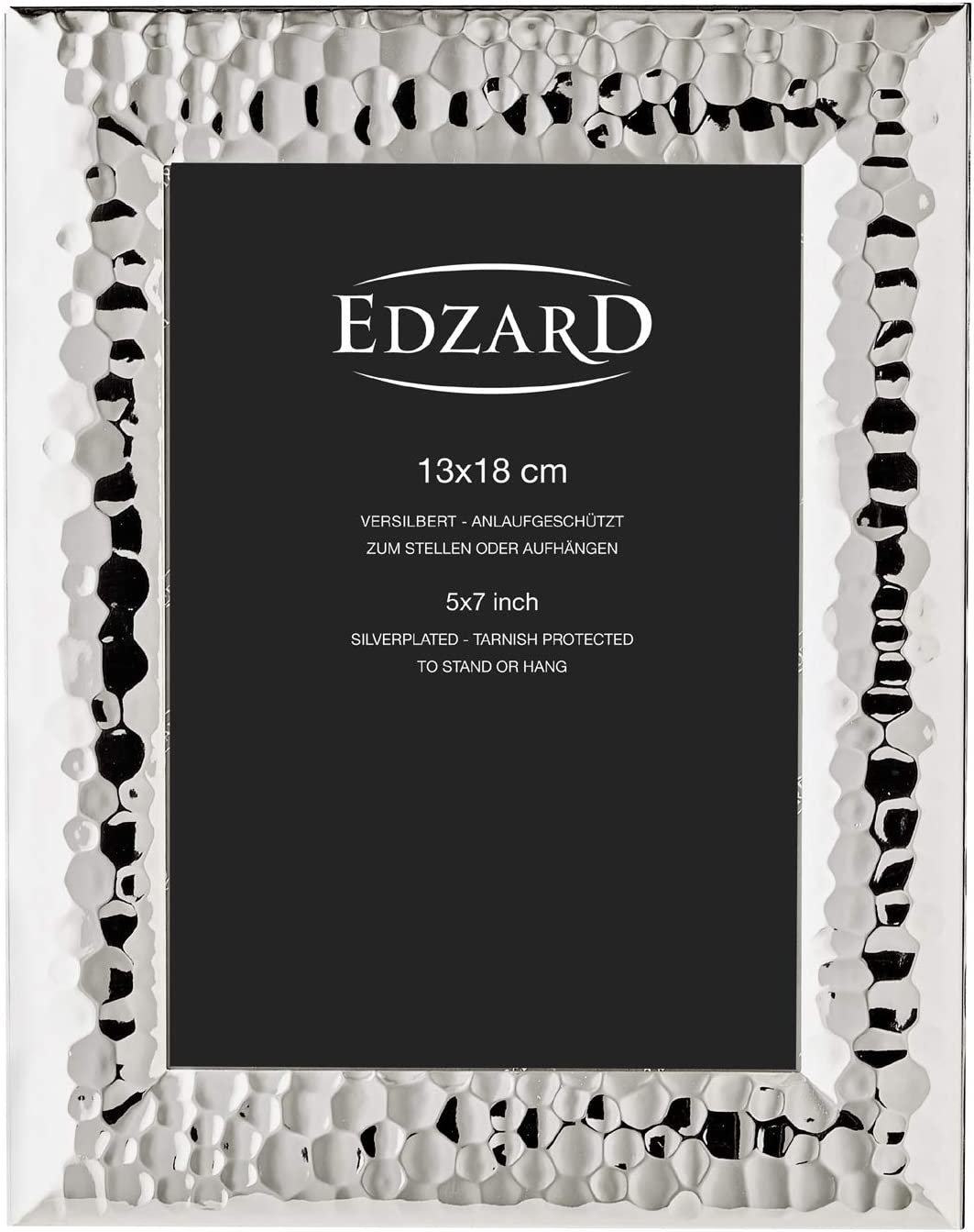 Edzard Fotorahmen Gubbio, edel versilbert, anlaufgeschützt, 13 x 18 cm