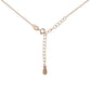 Namana Halskette Unendlichkeitssymbol-Anhänger mit Zirkonia, 18K Roségold vergoldet