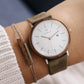 Kerbholz Rectangle Bracelet Walnuss