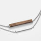 Kerbholz Rectangle Bracelet Walnuss