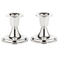 Edzard Kerzenständer Perla (2er Set) versilbert, H 7 cm