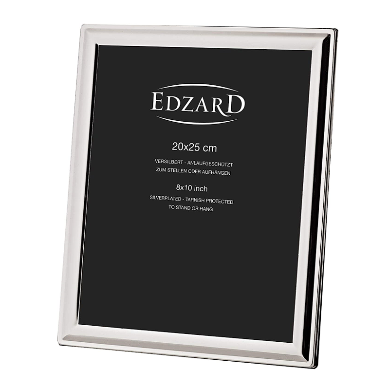 Edzard Fotorahmen Terni 20x25cm, edel versilbert und anlaufgeschützt, inkl. 2 Aufhängern